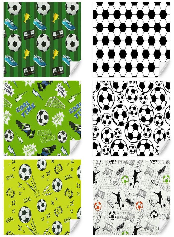 Unigift Sports Soccer Football Gift Wrapping Paper, 6 Folded Sheets Green White Soccer Ball Goal Birthday Wrapping Paper Gift Wrap Paper 20x28 inch for Boy Men Kid Baby Shower Father's Day Christmas Party - Image 3